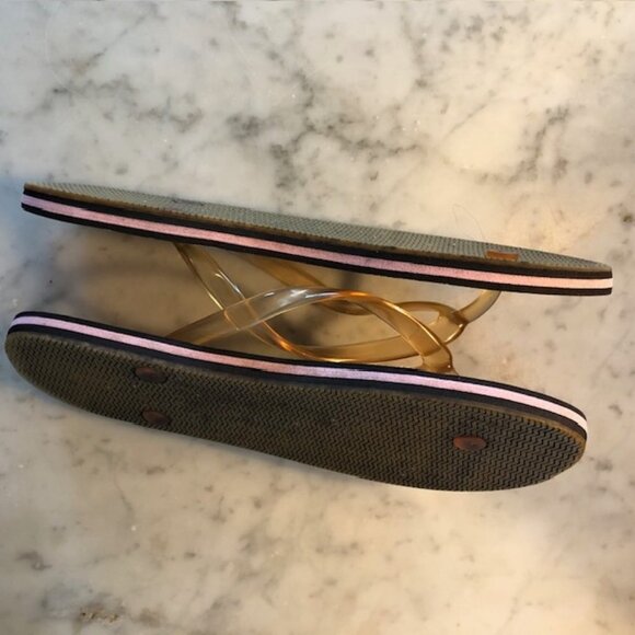 SPERRY TOP-SIDER Seahorse Print Black Flip Flop M 7-8 - Picture 13 of 15